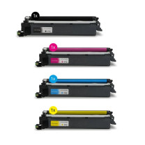 SET Toner-Patronen kompatibel Brother (TN-248 VAL) BK+C+M+Y, Brother DCP L-3515/3520/3555/3560, MFC L-3740/3760/8300/8340/8390