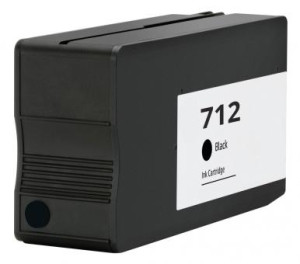 Drucker-Patrone rebuilt HP (712) Black HP DesignJet T-200/210/230/250/630/650