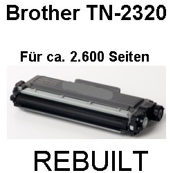 Toner-Patrone rebuilt Brother (TN-2320) Black, DCP L 2500 D/L 2500 Series/L 2520 DW/L 2540 DN/L 2560 DW/DCP L 2700 DW/HL L 2300 D/L 2300 Series/HL L 2320 D/L 2321 D/L 2340 DW/L 2360 DN/L 2360 DW/L 2361 DN/L 2365 DW/L 2380 DW/MFC L 2700 DW/L 2700 Series/M Toner-Patrone rebuilt Brother (TN-2320) Black, DCP L 2500 D/L 2500 Series/L 2520 DW/L 2540 DN/L 2560 DW/DCP L 2700 DW/HL L 2300 D/L 2300 Series/HL L 2320 D/L 2321 D/L 2340 DW/L 2360 DN/L 2360 DW/L 2361 DN/L 2365 DW/L 2380 DW/MFC L 2700 DW/L 2700 Series/M