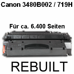 Toner-Patrone rebuilt Canon (719H/3480B002) Black, I Sensys LBP 6300 DN/6300 Series/LBP 6310 DN/6650 DN/6670 DN/6680 X/MF 5800 Series/MF 5840 DN/MF 5880 DN/MF 5900 Series/MF 5940 DN/MF 5980 DW/MF 6100 Series/MF 6140 DN/MF 6160 DW/MF 6180 DW/LBP 6300 DN/LB