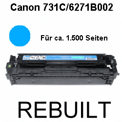 Toner-Patrone rebuilt Canon (CRG-731C/6271B002) Cyan I-Sensys LBP-7100CN/7100Series/7110CW, MF-8200Series/8230CN/8280CW Toner-Patrone rebuilt Canon (CRG-731C/6271B002) Cyan I-Sensys LBP-7100CN/7100Series/7110CW, MF-8200Series/8230CN/8280CW