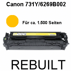 Toner-Patrone rebuilt Canon (CRG-731Y/6269B002) Yellow I-Sensys LBP-7100CN/7100Series/7110CW, MF-8200Series/8230CN/8280CW Toner-Patrone rebuilt Canon (CRG-731Y/6269B002) Yellow I-Sensys LBP-7100CN/7100Series/7110CW, MF-8200Series/8230CN/8280CW