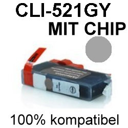 Drucker-Patrone kompatibel Canon (CLI-521GY) Grey mit Chip Pixma MP-980/990, MP980/MP990 Drucker-Patrone kompatibel Canon (CLI-521GY) Grey mit Chip Pixma MP-980/990, MP980/MP990