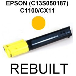 Toner-Patrone rebuilt Epson (C13S050187) Yellow Aculaser C1100/C1100N/C-1100/C-1100N/CX11N/CX11NF/CX11NFC/CX-11N/CX-11NF/CX-11NFC Toner-Patrone rebuilt Epson (C13S050187) Yellow Aculaser C1100/C1100N/C-1100/C-1100N/CX11N/CX11NF/CX11NFC/CX-11N/CX-11NF/CX-11NFC