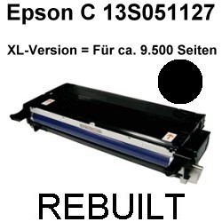 Toner-Patrone rebuilt Epson (C13S051127) Black, Aculaser C 3800/C 3800 DN/C 3800 DTN/C 3800 N/C 3800 Series Toner-Patrone rebuilt Epson (C13S051127) Black, Aculaser C 3800/C 3800 DN/C 3800 DTN/C 3800 N/C 3800 Series