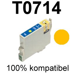 Drucker-Patrone kompatibel Epson (T071440/T0714) Yellow Epson Stylus D78/D92/D120, SX100/SX105/SX110/SX115/SX200/SX205/SX210/SX215/SX218/SX400/SX405/SX410/SX415/SX417/SX510W/SX515W/SX600FW/SX610FW, S20/S21 Drucker-Patrone kompatibel Epson (T071440/T0714) Yellow Epson Stylus D78/D92/D120, SX100/SX105/SX110/SX115/SX200/SX205/SX210/SX215/SX218/SX400/SX405/SX410/SX415/SX417/SX510W/SX515W/SX600FW/SX610FW, S20/S21