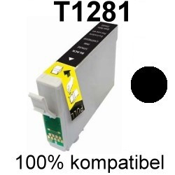 Drucker-Patrone kompatibel Epson (C13T12814011/T1281) Black Epson Stylus SX-125/130/230/235/235W/420W/425W/430W/435W/440W/445W, S-22 Drucker-Patrone kompatibel Epson (C13T12814011/T1281) Black Epson Stylus SX-125/130/230/235/235W/420W/425W/430W/435W/440W/445W, S-22