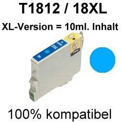 Drucker-Patrone kompatibel Epson (C13T18124010/18XL) Cyan Expression Home XP-30/33/102/202/205/302/305/402/405 Drucker-Patrone kompatibel Epson (C13T18124010/18XL) Cyan Expression Home XP-30/33/102/202/205/302/305/402/405
