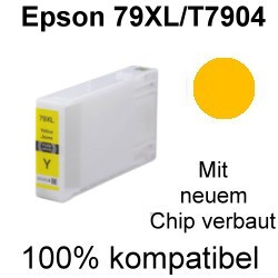 Drucker-Patrone kompatibel Epson (79XL/T7904) Yellow Epson Workforce WF-4600 Series, WF-4630DWF, WF-4640DTWF, WF-5100 Series, WF-5110DW, WF-5190DW, WF-5600 Series, WF-5620DWF, WF-5690DWF