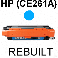 Toner-Patrone rebuilt HP (CE261A/648A) Cyan ColorLaserJet Enterprise CP-4025/4525, CLJ CP-4520