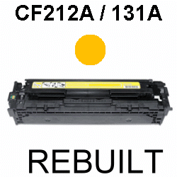 Toner-Patrone rebuilt HP (CF212A/131A) Yellow LaserJet PRO 200 color M-251N/251NW, M-276N/276NW Toner-Patrone rebuilt HP (CF212A/131A) Yellow LaserJet PRO 200 color M-251N/251NW, M-276N/276NW