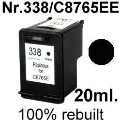 Drucker-Patrone rebuilt HP (NO.338/C8765EE) Black HP Photosmart-2600Series/2605/2608/2610/2615/2700Series/2710/7800Series/7850/8000Series/8030/8049/8050/8100Series/8150/8400Series/8450/C3100/C3110/C3125/C3135/C3140/C3150/C3170/C3175/C3180/C3185/C3190/C319 Drucker-Patrone rebuilt HP (NO.338/C8765EE) Black HP Photosmart-2600Series/2605/2608/2610/2615/2700Series/2710/7800Series/7850/8000Series/8030/8049/8050/8100Series/8150/8400Series/8450/C3100/C3110/C3125/C3135/C3140/C3150/C3170/C3175/C3180/C3185/C3190/C319