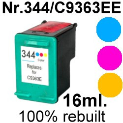 Drucker-Patrone rebuilt HP (Nr.344/C9363EE) Color HP PSC-1500Series/1510/1513/1600Series/1603/1610/1615/1618/2300Series/2350/2355/2600Series/2610/2710, HP DeskJet-460/5740/5745/5940/5950/6520/6540/6620/6830/6840/6940/6980/6985/6988/D4100/D4145/D4155/D4160 Drucker-Patrone rebuilt HP (Nr.344/C9363EE) Color HP PSC-1500Series/1510/1513/1600Series/1603/1610/1615/1618/2300Series/2350/2355/2600Series/2610/2710, HP DeskJet-460/5740/5745/5940/5950/6520/6540/6620/6830/6840/6940/6980/6985/6988/D4100/D4145/D4155/D4160
