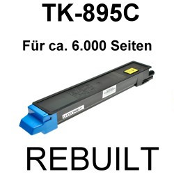 Toner-Patrone rebuilt Kyocera/Mita (TK-895C) Cyan, FS C 8020 MFP/8025 MFP/8520 MFP/8525 MFP Toner-Patrone rebuilt Kyocera/Mita (TK-895C) Cyan, FS C 8020 MFP/8025 MFP/8520 MFP/8525 MFP
