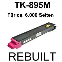 Toner-Patrone rebuilt Kyocera/Mita (TK-895M) Magenta, FS C 8020 MFP/8025 MFP/8520 MFP/8525 MFP Toner-Patrone rebuilt Kyocera/Mita (TK-895M) Magenta, FS C 8020 MFP/8025 MFP/8520 MFP/8525 MFP
