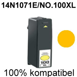 Drucker-Patrone kompatibel Lexmark (14N1095E/NO.100XL) Yellow Impact S-301/302/305/308, Interact S-602/605/608, Interpret S-402/405/408, Intution S-502/505/508, Prestige Pro-802/805/808, Prevail Pro-702/705/706/708/709 Drucker-Patrone kompatibel Lexmark (14N1095E/NO.100XL) Yellow Impact S-301/302/305/308, Interact S-602/605/608, Interpret S-402/405/408, Intution S-502/505/508, Prestige Pro-802/805/808, Prevail Pro-702/705/706/708/709