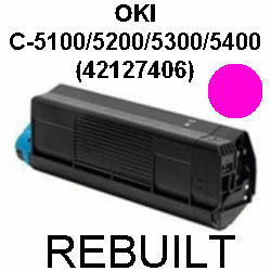 Toner-Patrone rebuilt Oki (42127406) Magenta C-5100/5200/5300/5400,C5100/C5200/C5300/C5400 Toner-Patrone rebuilt Oki (42127406) Magenta C-5100/5200/5300/5400,C5100/C5200/C5300/C5400