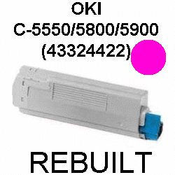 Toner-Patrone rebuilt Oki (43324422) Magenta C5500/C5550/C5800/C5900, C-5500/5550/5800/5900 Toner-Patrone rebuilt Oki (43324422) Magenta C5500/C5550/C5800/C5900, C-5500/5550/5800/5900