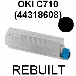 Toner-Patrone rebuilt Oki (44318608) Black C-710/711, C710/C711 Cdtn/DN/DTN/N/WT Toner-Patrone rebuilt Oki (44318608) Black C-710/711, C710/C711 Cdtn/DN/DTN/N/WT