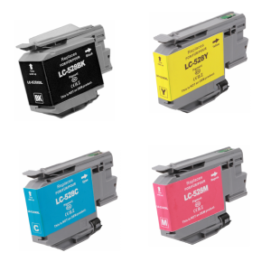 Multipack Drucker-Patronen kompatibel Brother (LC-528 VAL) BK+C+M+Y, Brother MFC-J 6760DW/6960DW/6975DW/6977DW