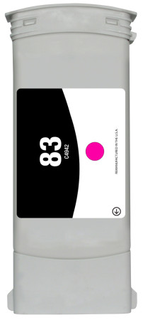Drucker-Patrone rebuilt HP Nr. 83, C4942A, UV-Tinte Magenta, HP Designjet 5000 PS UV Printing, Designjet 5000 UV Printing, Designjet 5500 PS UV  HP Designjet 5500 PS UV 42 Inch, Designjet 5500 PS UV 60 Inch, Designjet 5500 UV, Designjet 5500 UV 42 Inch, D