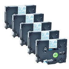 5 x kompatible Brother TZe-133, (TZ133) P-Touch, blau auf klar, 12mm x 8m, laminiert 5 x kompatible Brother TZe-133, (TZ133) P-Touch, blau auf klar, 12mm x 8m, laminiert