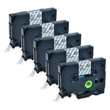 5 x kompatible Brother TZe-135, (TZ135) P-Touch, weiss auf klar, 12mm x 8m, laminiert 5 x kompatible Brother TZe-135, (TZ135) P-Touch, weiss auf klar, 12mm x 8m, laminiert