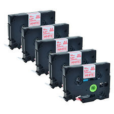 5 x kompatible Brother TZe-232, (TZ232) P-Touch, rot auf weiss, 12 mm, laminiert 5 x kompatible Brother TZe-232, (TZ232) P-Touch, rot auf weiss, 12 mm, laminiert