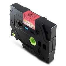 Brother P-Touch, schwarz auf rot, 12mm x 8m, laminiert, TZe-431, (TZ431) Brother P-Touch, schwarz auf rot, 12mm x 8m, laminiert, TZe-431, (TZ431)