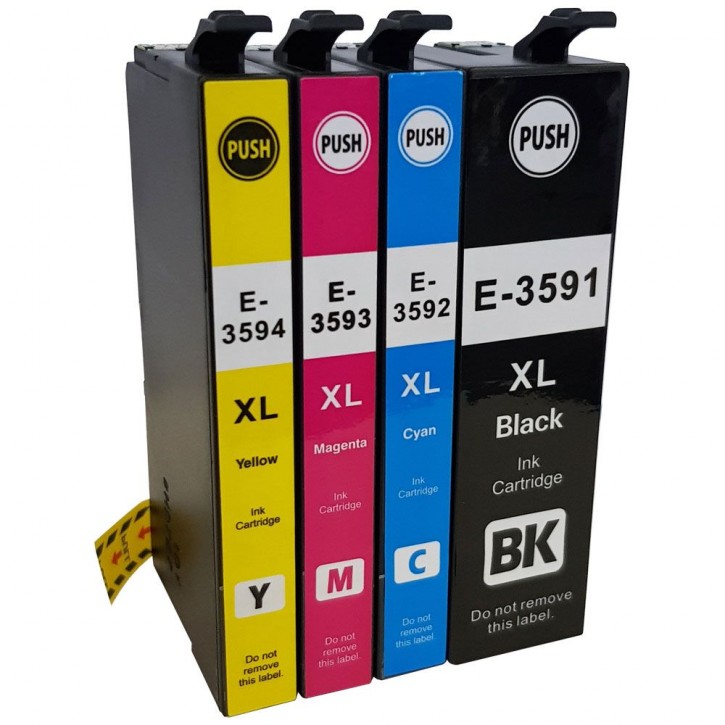 Multipack Drucker-Patrone kompatibel Epson (35XL, T3591/T3592/T3593/T3594) BK/C/M/Y