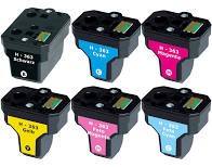 6-er Multipack Drucker-Patrone kompatibel HP (Nr.363XL) BK/C/M/Y/LC/LM