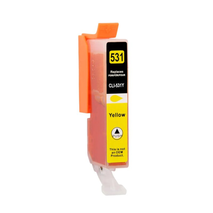 Drucker-Patrone kompatibel Canon (CLI-531 Y) Yellow mit XL-Füllung, Canon Pixma TS-8700/8750/8751