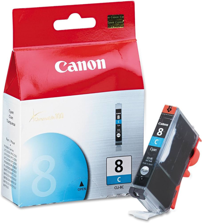 Original Canon Tintenpatrone CLI-8C Cyan (0621B001)