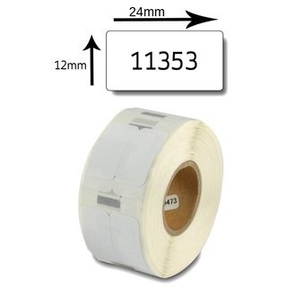 Mehrzweck-Etiketten Dymo 11353, 13mm x 24mm, 1000 Etiketten/Rolle, weiss, permanent