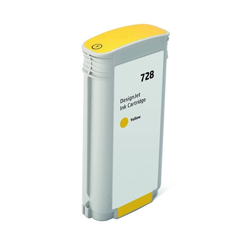 Drucker-Patrone rebuilt HP (728/F9K15A) Yellow, XXL-Füllung 300ml., HP DesignJet T730/T830