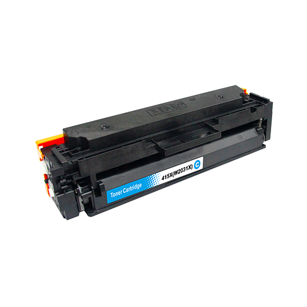 Premium Toner-Patrone rebuilt HP (W2031X / 415X) Cyan, Color LaserJet Pro MFP M-450/454/479