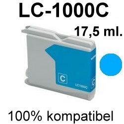 Drucker-Patrone kompatibel Brother (LC-1000C) Cyan MFC-240C/440CN/465CN/660CN/665CW/680CN/685CW/845CW/885CW/3360C/5460CN/5860CN, DCP-130C/330C/350C/353C/357C/535CN/540CN/560CN/680CN/750CW/770CW, Fax-1355/1360/1460/1560, Intellifax-1360/1860C/1960C/2480C/2