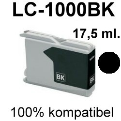 Drucker-Patrone kompatibel Brother (LC-1000BK) Black MFC-240C/440CN/465CN/660CN/665CW/680CN/685CW/845CW/885CW/3360C/5460CN/5860CN, DCP-130C/330C/350C/353C/357C/535CN/540CN/560CN/680CN/750CW/770CW, Fax-1355/1360/1460/1560, Intellifax-1360/1860C/1960C/2480C