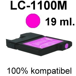 Drucker-Patrone kompatibel Brother (LC-1100M) Magenta MFC-490CW/790CW/795CW/990CW/5490CN/5890CN/5895CW/6490CW/6690CW/6890CDW/J615W, DCP-185C/383C/385C/387C/395CN/585CW/6690CW/J715W