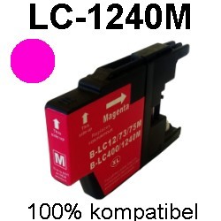 Drucker-Patrone kompatibel Brother (LC-1240M) Magenta DCP-J525W/J725DW/J925DW, MFC-J430W/J625DW/J825DW/J835DW/J5910DW/J6510DW/J6710DW/J6910DW