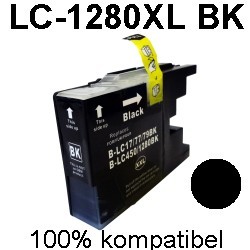 Drucker-Patrone kompatibel Brother (LC-1280BK) Black MFC-J 5910DW/MFC-J 6510DW/MFC-J 6710DW/MFC-J 6910DW