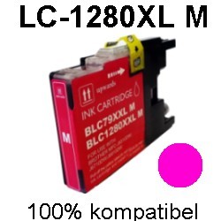 Drucker-Patrone kompatibel Brother (LC-1280M) Magenta MFC-J 5910DW/MFC-J 6510DW/MFC-J 6710DW/MFC-J 6910DW