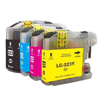 Multipack Drucker-Patrone kompatibel Brother (LC-223) C/M/Y/K