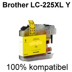 Drucker-Patrone kompatibel Brother (LC-225YXL) Yellow MFC-J 4420 DW, MFC-J 4425 DW, MFC-J 4620 DW, MFC-J 4625 DW, MFC-J 5320 DW, MFC-J 5600 Series, MFC-J 5620 DW, MFC-J 5625 DW, MFC-J 5720 DW,