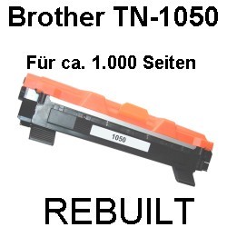 Toner-Patrone rebuilt Brother (TN-1050) Black, DCP 1510/1512/1512 A/1601/1610 W/1612 W/1616 NW/HL 1110/1110 R/1112/1201/1210 W/1211 W/1212 W/MFC 1810/1815/1910 W/1911 NW