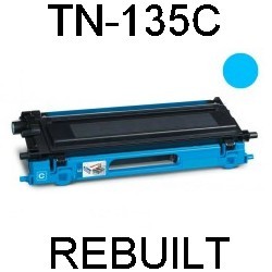 Toner-Patrone rebuilt Brother (TN-135C/TN135C) Cyan MFC-9440CDW/9440CN/9450CDN/9450CLT/9840CDW, DCP-9040CN/9042CDN/9045CDN/9045CN, HL-4040CN/4050CDN/4050CDNLT/4070CDW