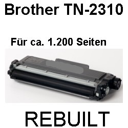 Toner-Patrone rebuilt Brother (TN-2310) Black, DCP L 2500 D/L 2500 Series/L 2520 DW/L 2540 DN/L 2560 DW/DCP L 2700 DW/HL L 2300 D/L 2300 Series/HL L 2320 D/L 2321 D/L 2340 DW/L 2360 DN/L 2360 DW/L 2361 DN/L 2365 DW/L 2380 DW/MFC L 2700 DW/L 2700 Series/M