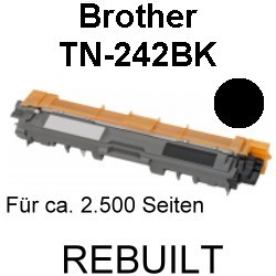 Toner-Patrone rebuilt Brother (TN-242BK) Black HL-3142CW/3152CDW/3172CDW, MFC-9142CDN/9332CDW/9342CDW, DCP-9022CDW/9017CDW