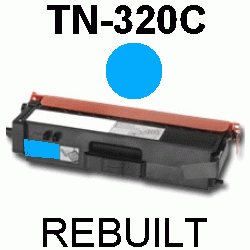 Toner-Patrone rebuilt Brother (TN-320C/TN320C) Cyan MFC-9460CDN/9465CDN/9970CDW, HL-4140CN/4150CDN/4570CDW/4570CDWT, DCP-9055CDN/9270CDN