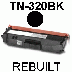 Toner-Patrone rebuilt Brother (TN-320BK/TN320BK) Black MFC-9460CDN/9465CDN/9970CDW, HL-4140CN/4150CDN/4570CDW/4570CDWT, DCP-9055CDN/9270CDN